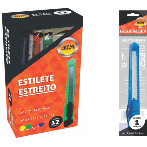 ESTILETE ESTREITO DE PLÁSTICO 9MM