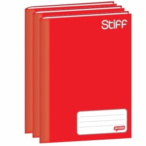 CADERNO BROCHURA CAPA DURA 1/4 STIFF 96 FOLHAS